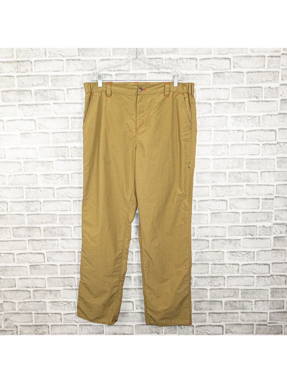 HOWLER BROS Horizon Hybrid Pants in Khaki tan Nylon Men's Size XL